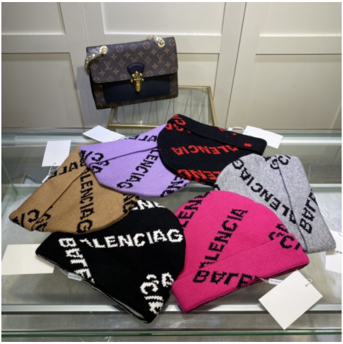Balenciaga Logo Beanie Hats