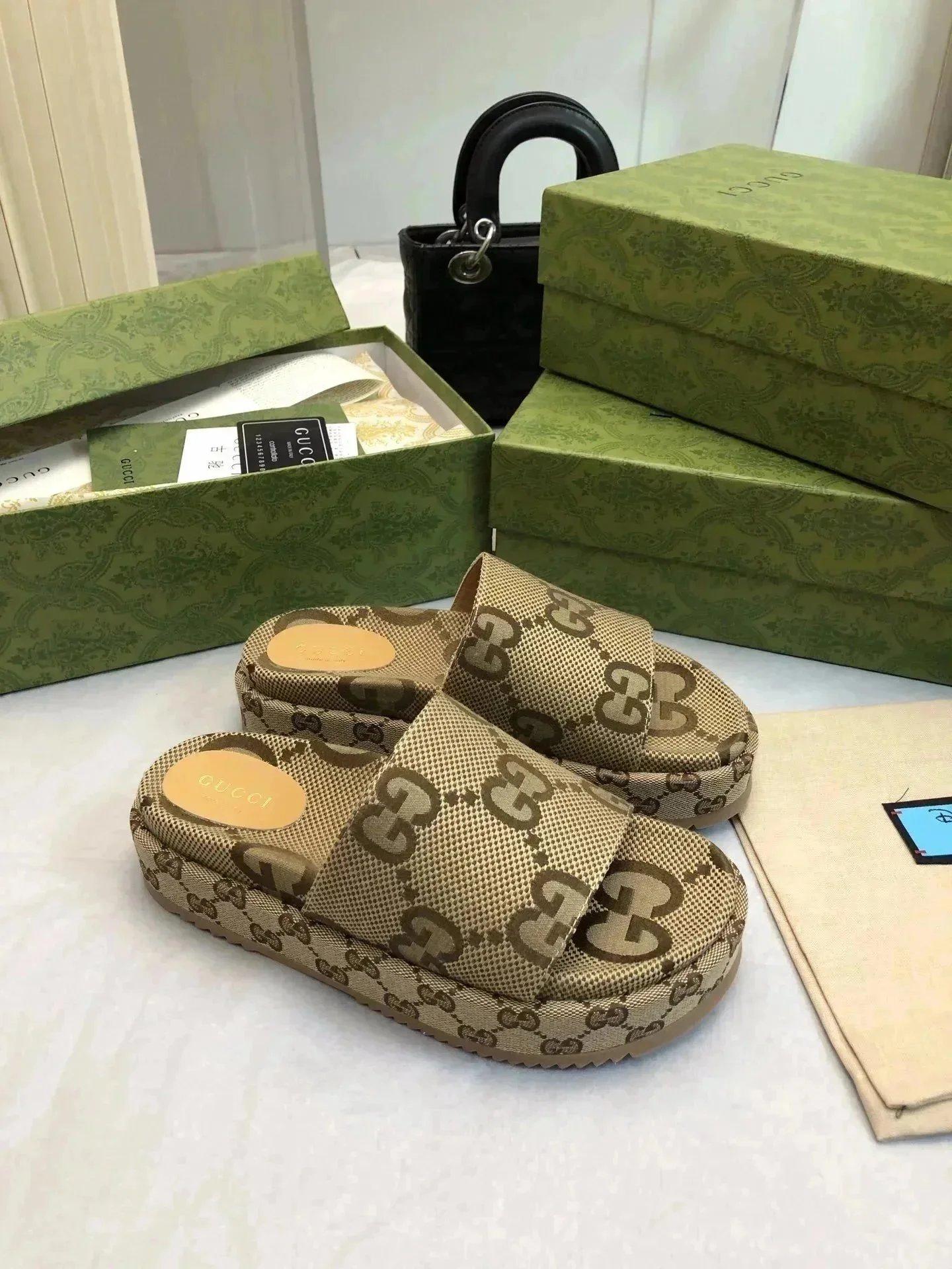 Gucci Platform Slides