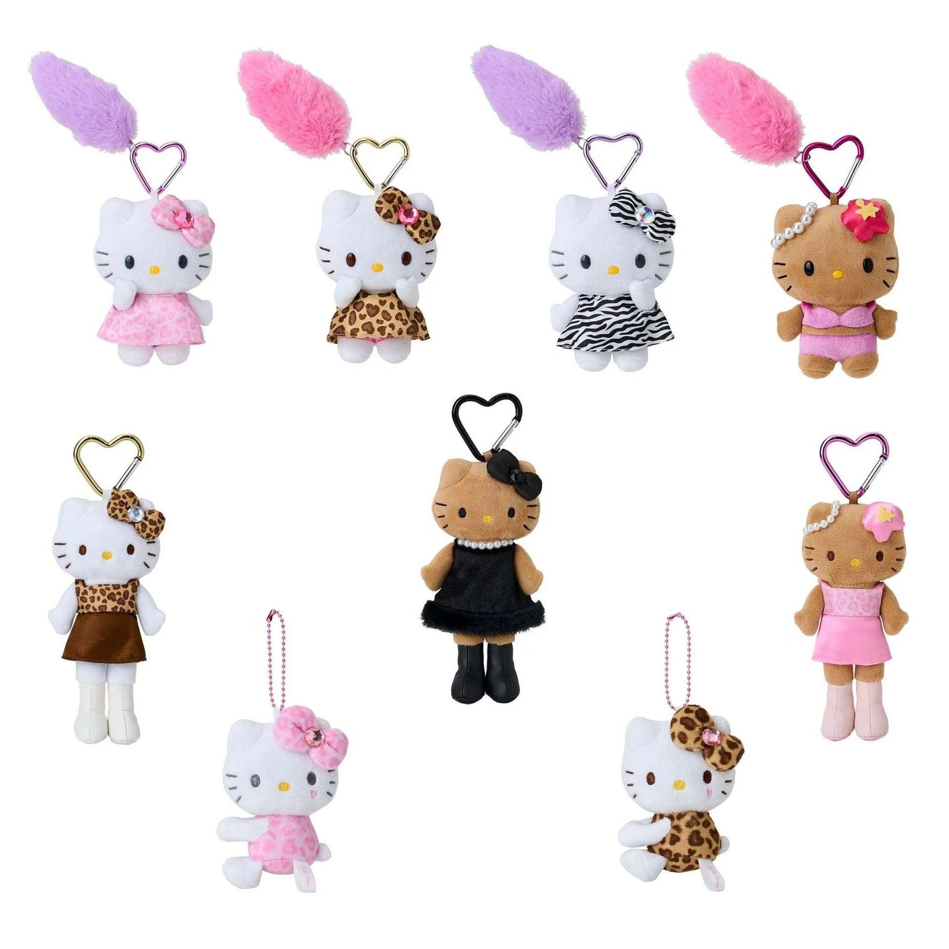 Hello Kitty Plush Keychain Set