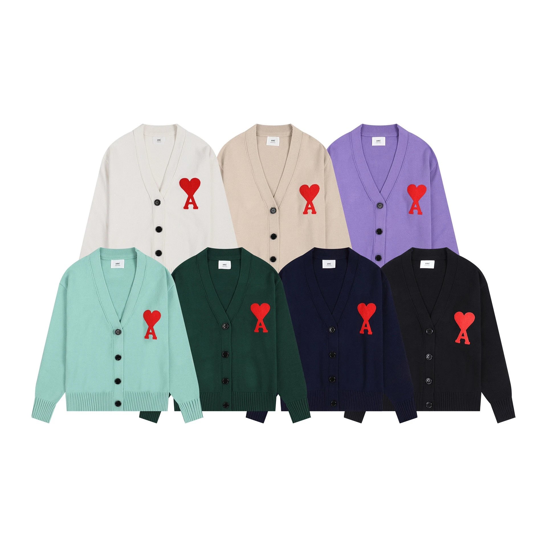 Ami Heart Patch Cardigan